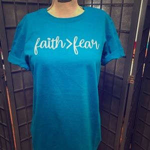 Faith over Fear Christian shirt Gildan softstyle T